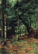 William Stott of Oldham Study of sun shining through trees-Concarneau oil painting picture wholesale